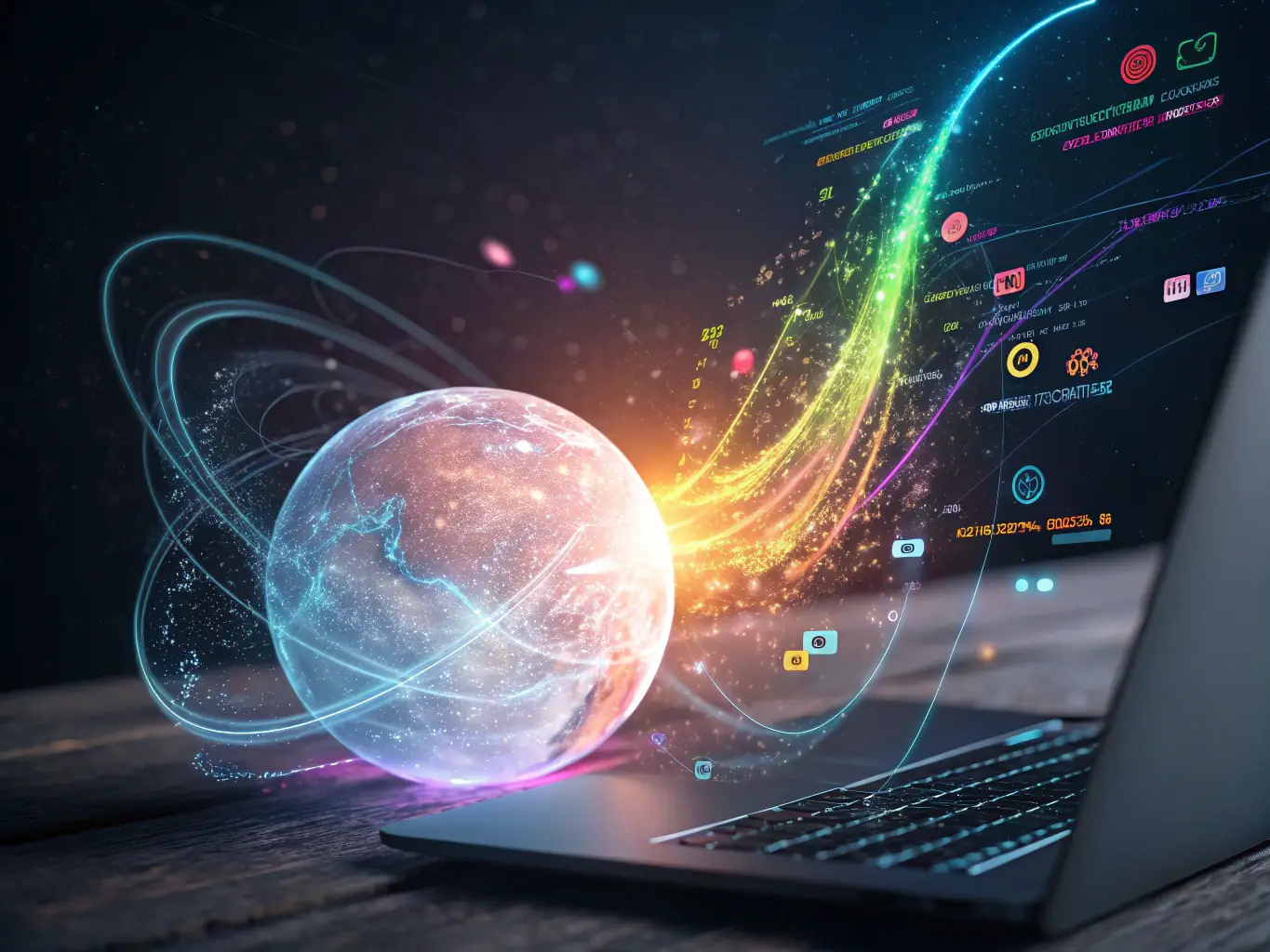 An illustration of interconnected software components, representing customized software solutions tailored to specific business requirements.